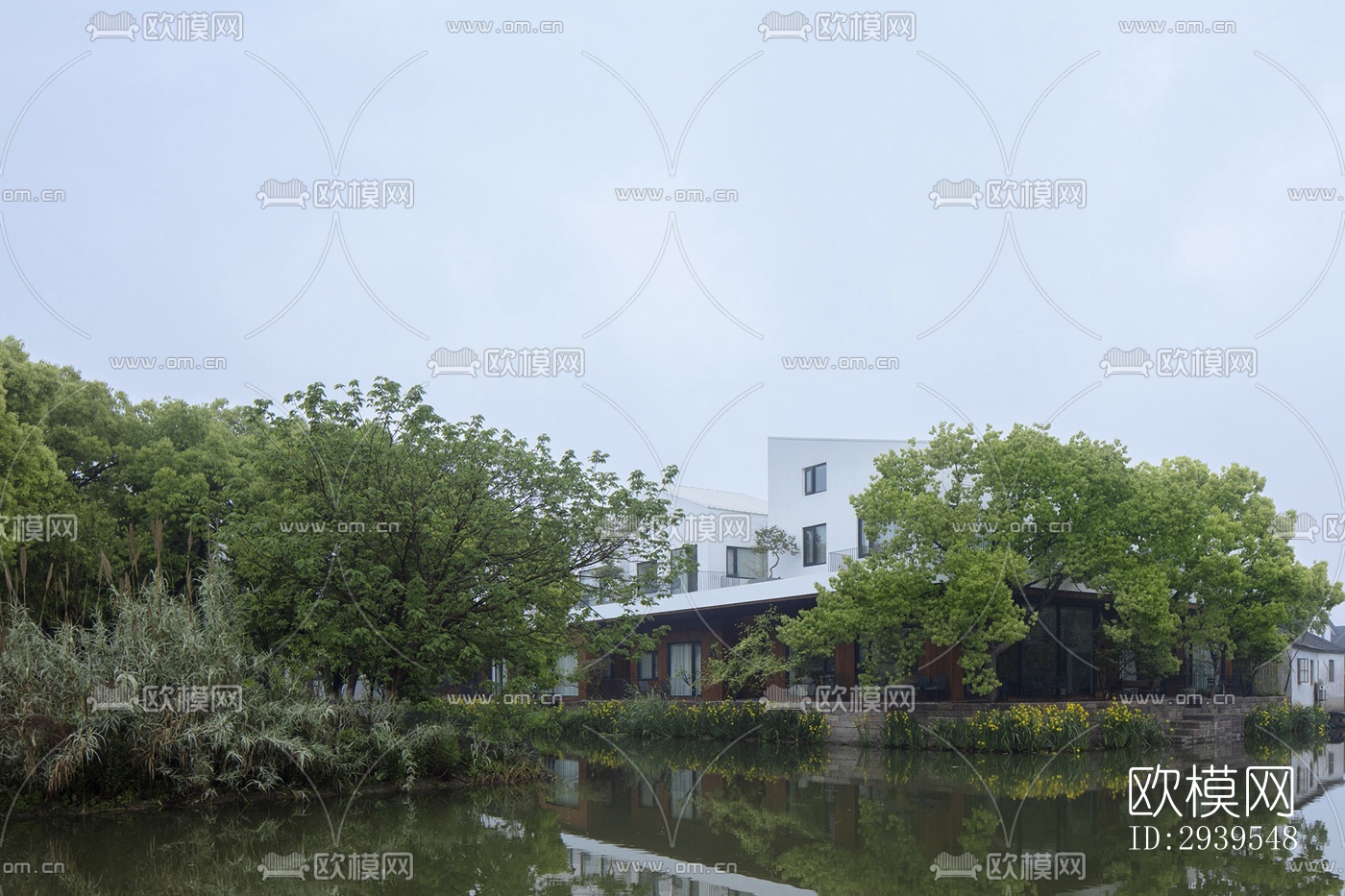 现代酒店民宿效果图下载（渲染图16）