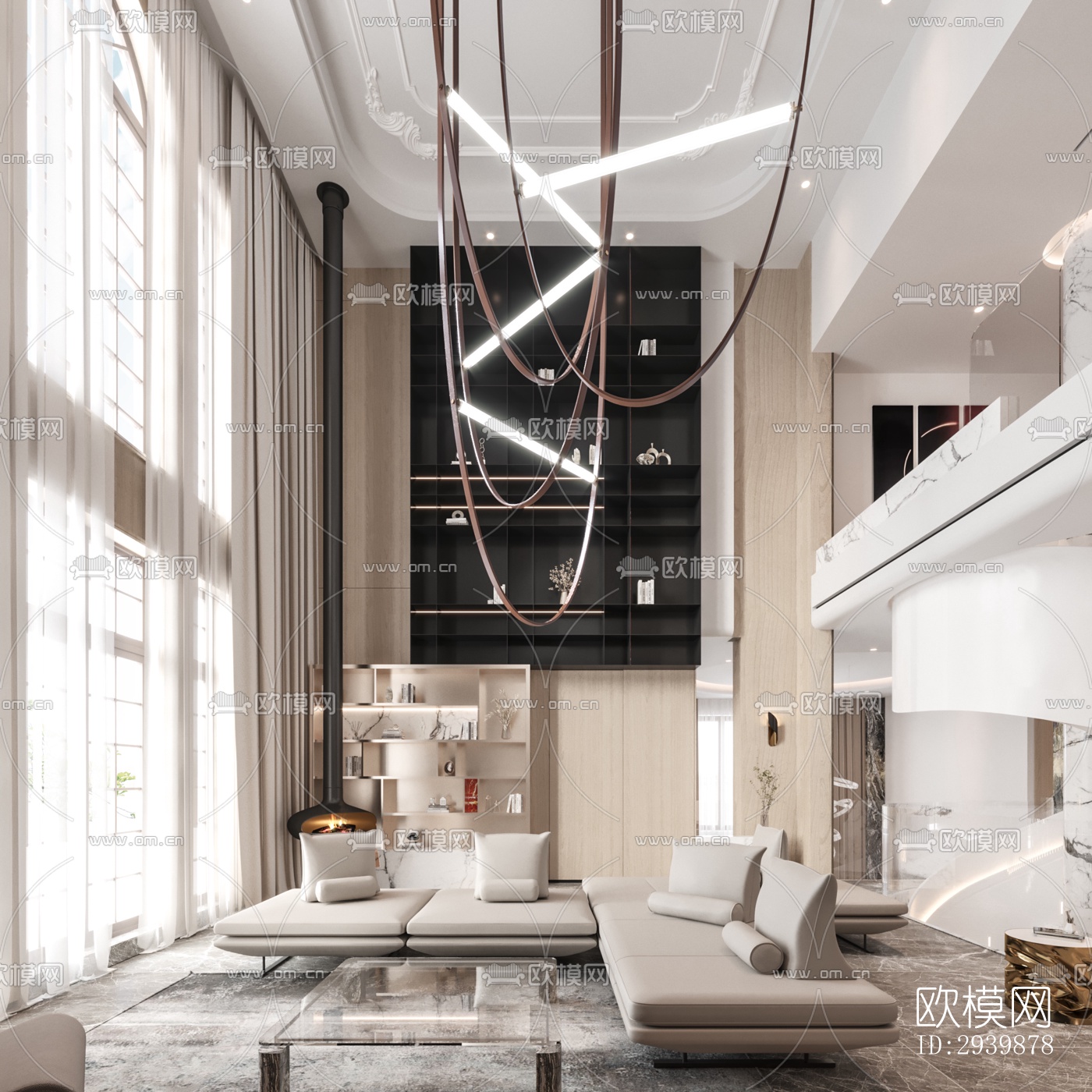 现代别墅效果图下载（渲染图2）