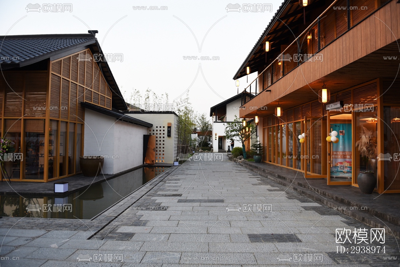 中式酒店民宿效果图下载（渲染图9）