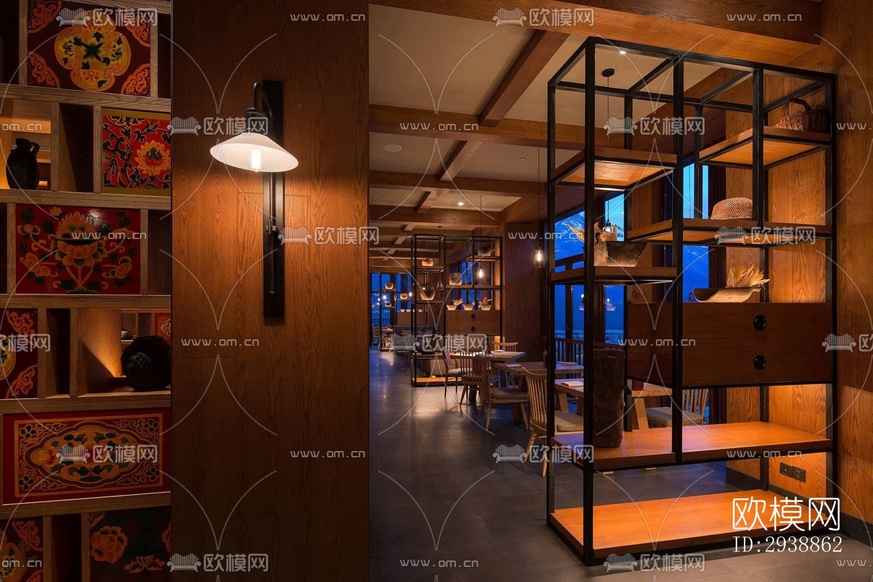 中式酒店民宿效果图下载(渲染图17)