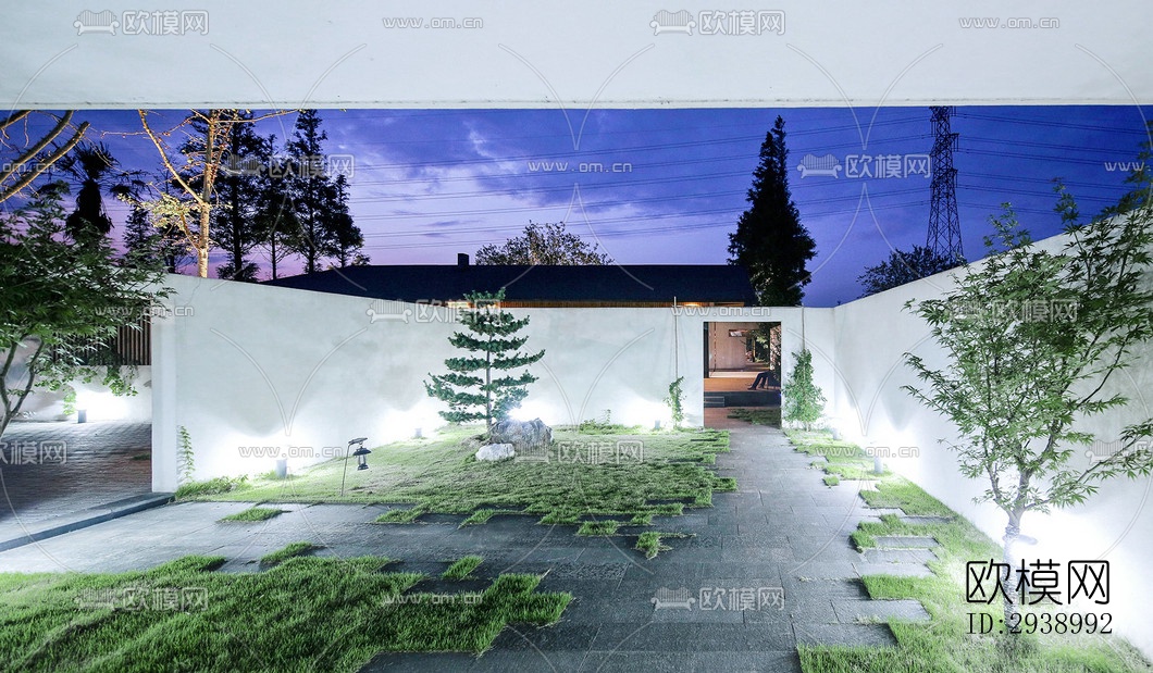 中式酒店民宿效果图下载（渲染图9）