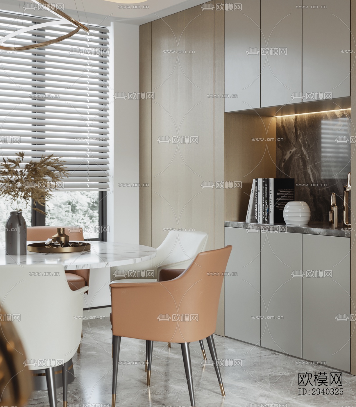 现代平层效果图下载（渲染图10）