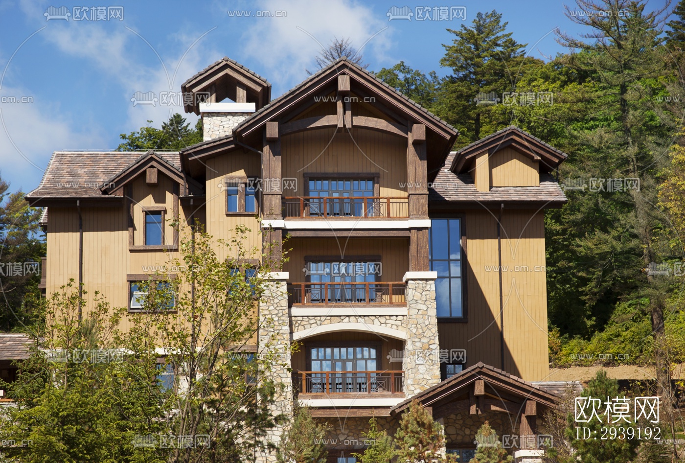 后现代酒店民宿效果图下载（渲染图17）