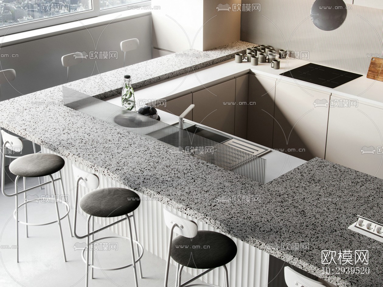 现代酒店民宿效果图下载（渲染图14）