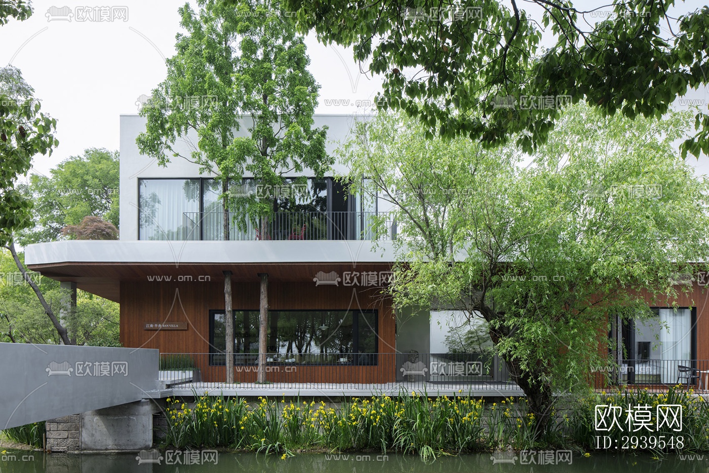 现代酒店民宿效果图下载（渲染图4）