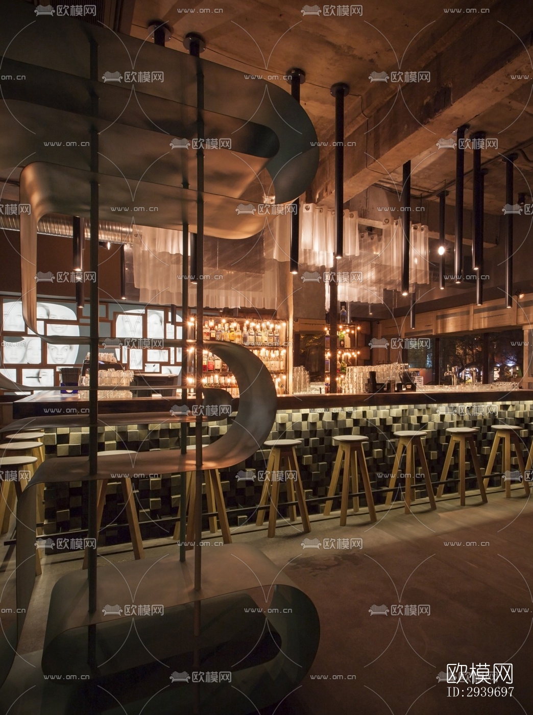 北欧酒吧效果图下载（渲染图12）