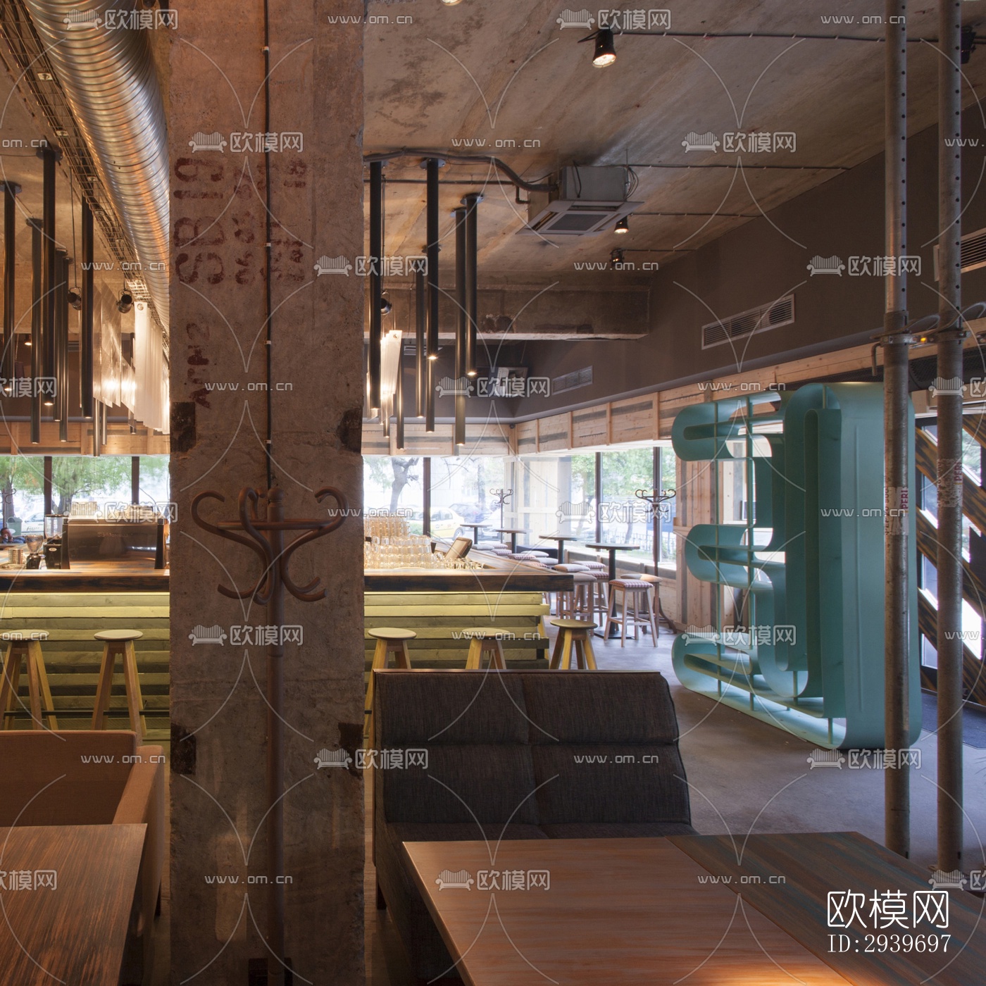 北欧酒吧效果图下载（渲染图3）