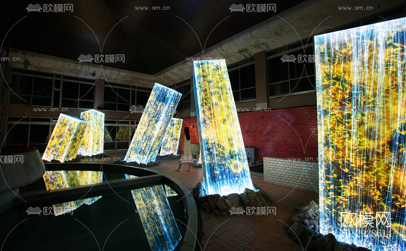 日式展览展厅效果图下载（渲染图20）