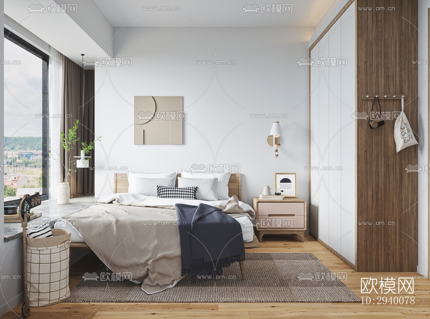 北欧平层效果图下载（渲染图3）