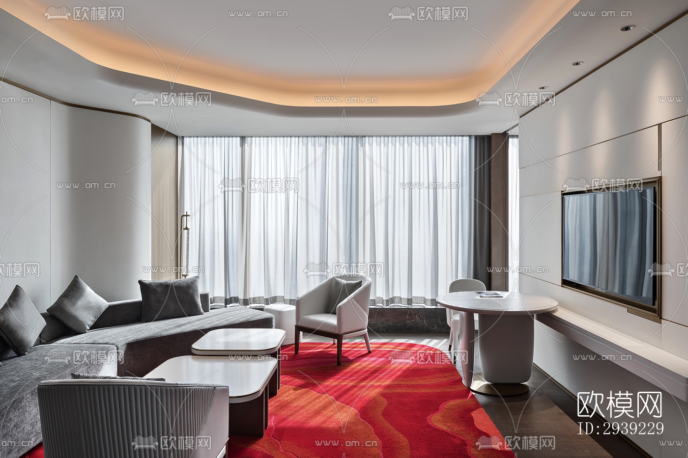 后现代酒店民宿效果图下载（渲染图12）