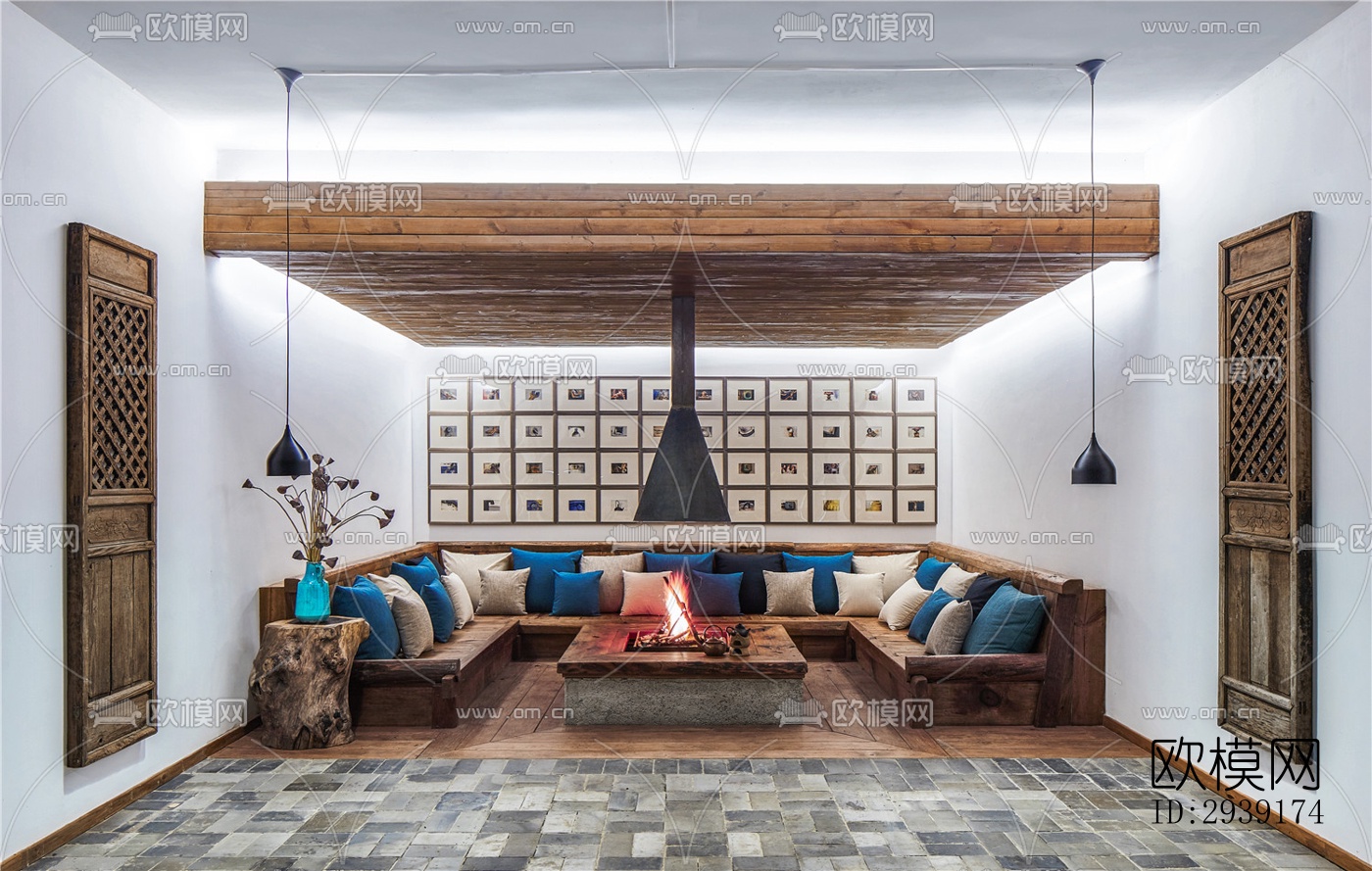 北欧酒店民宿效果图下载（渲染图16）