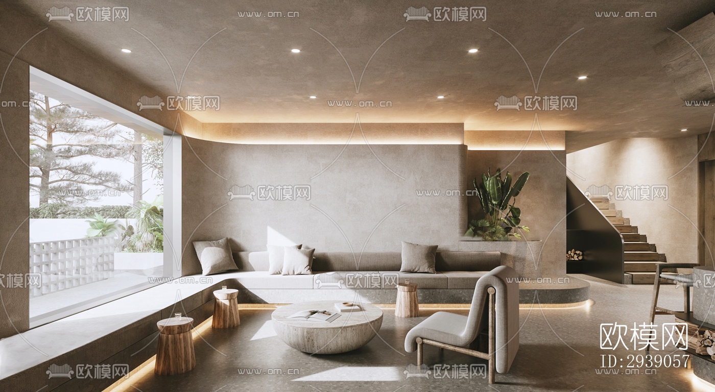 侘寂酒店民宿效果图下载（渲染图6）