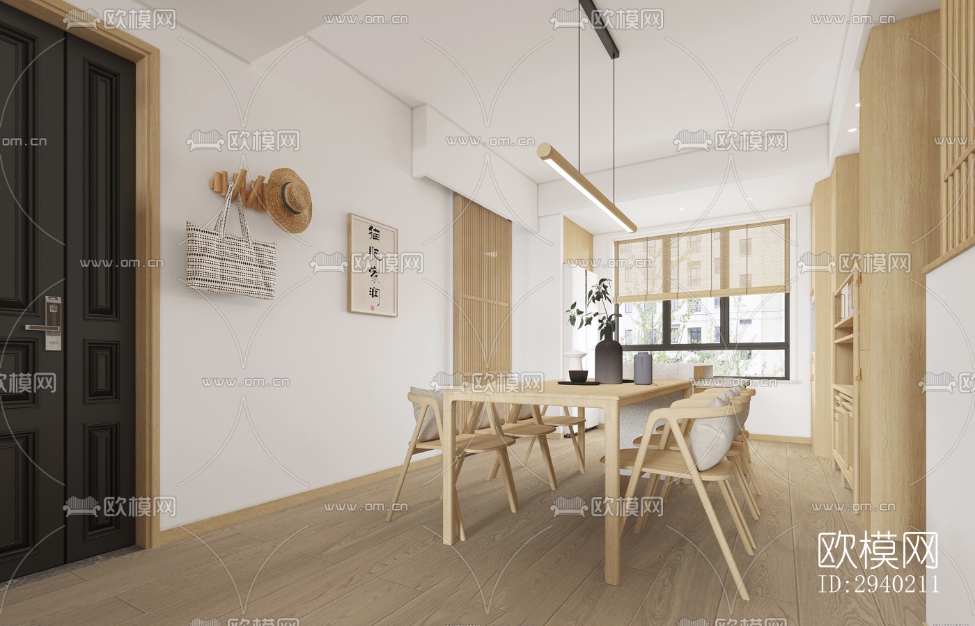 日式平层效果图下载（渲染图3）