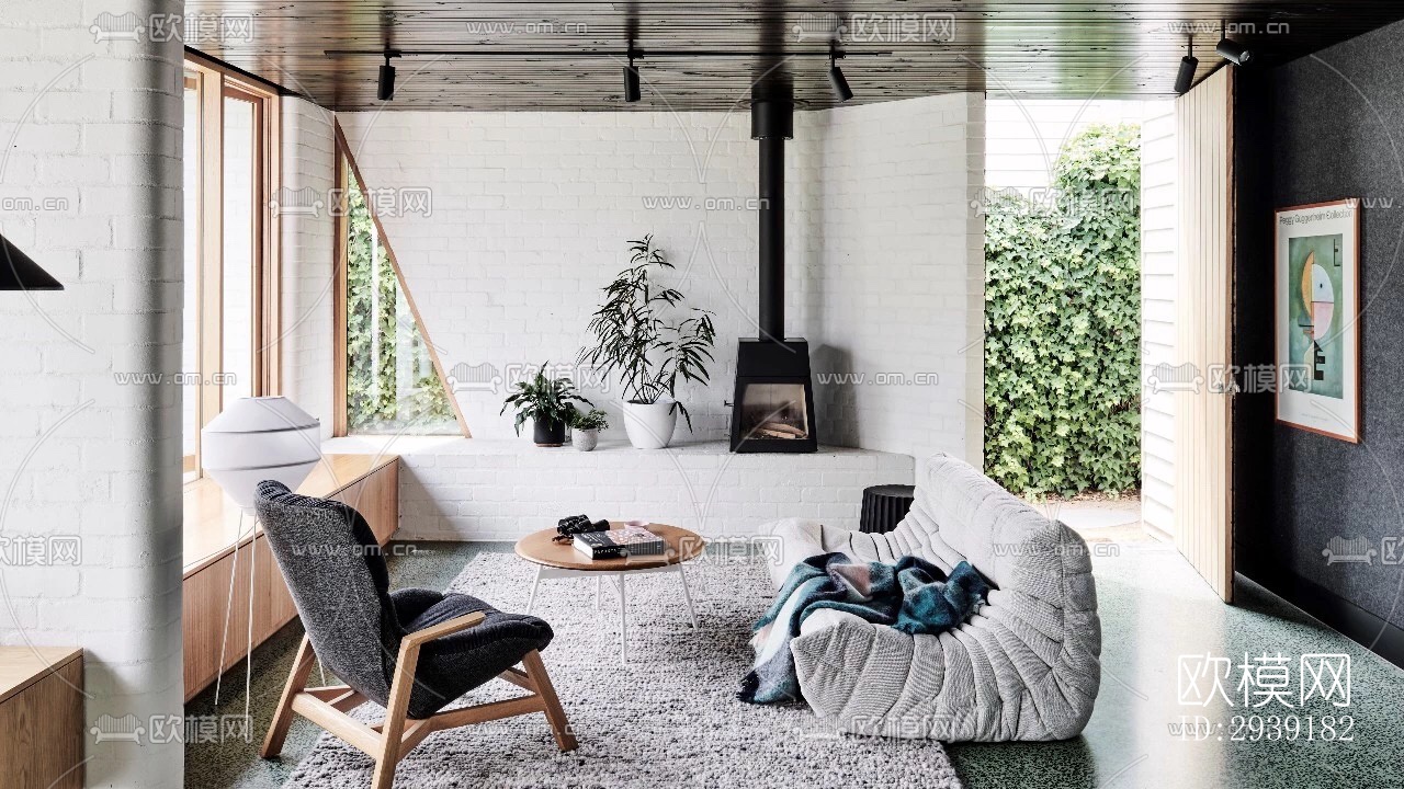 北欧酒店民宿效果图下载（渲染图5）