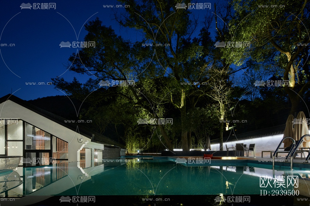 现代酒店民宿效果图下载（渲染图15）