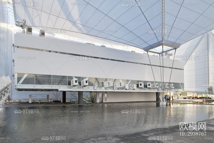 現(xiàn)代展覽展廳效果圖下載(渲染圖2)