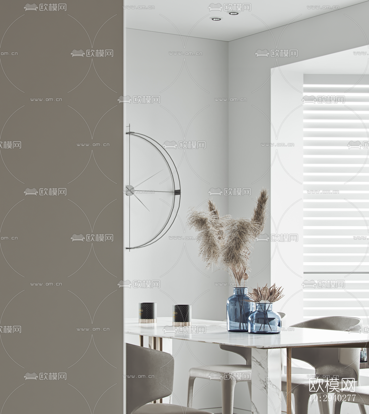 现代平层效果图下载（渲染图15）