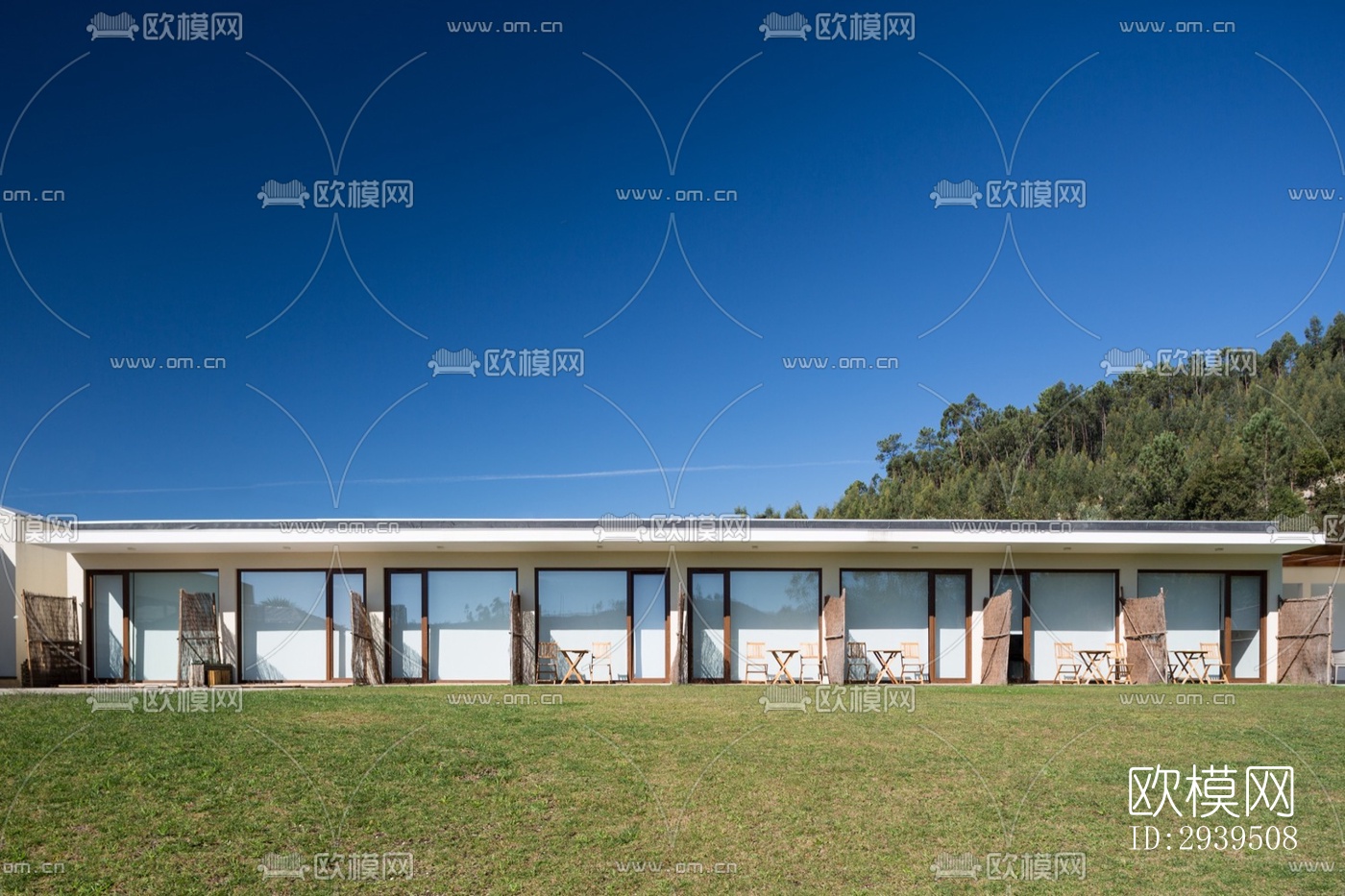 现代酒店民宿效果图下载（渲染图2）