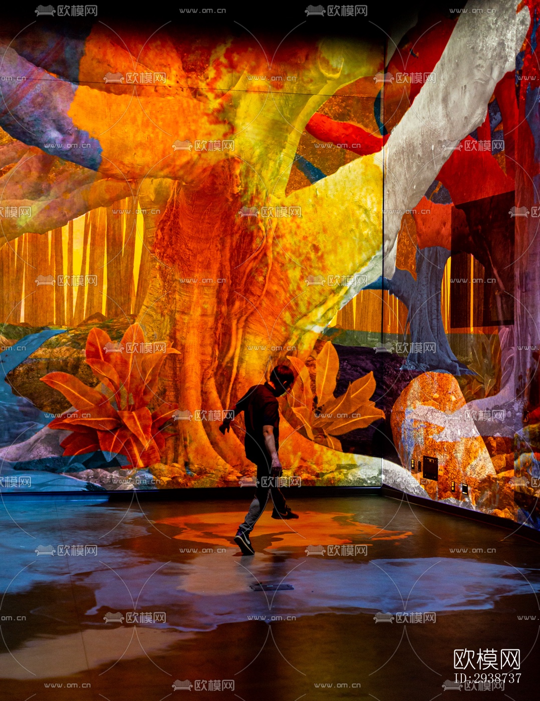 现代展览展厅效果图下载（渲染图13）