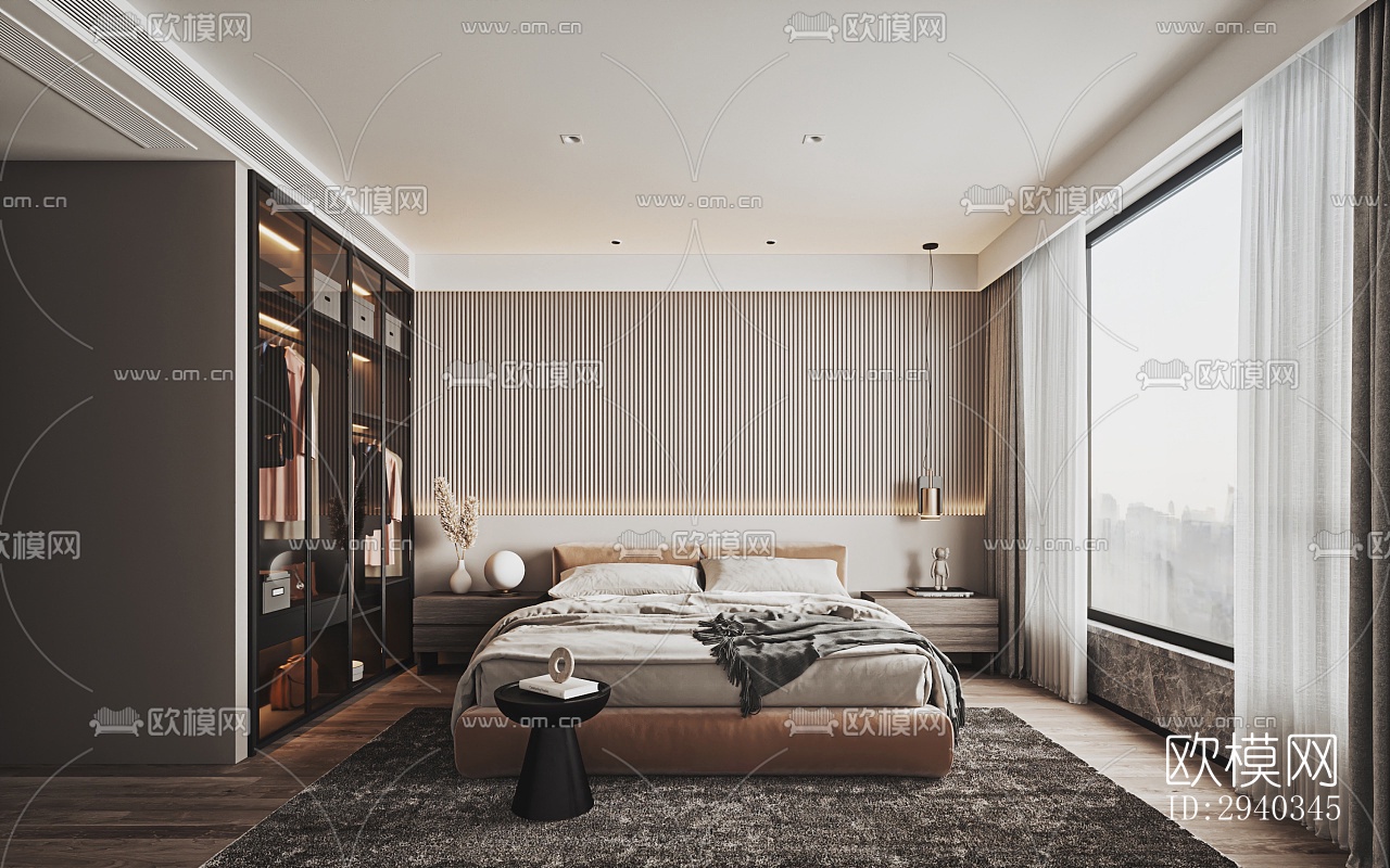 现代平层效果图下载（渲染图5）