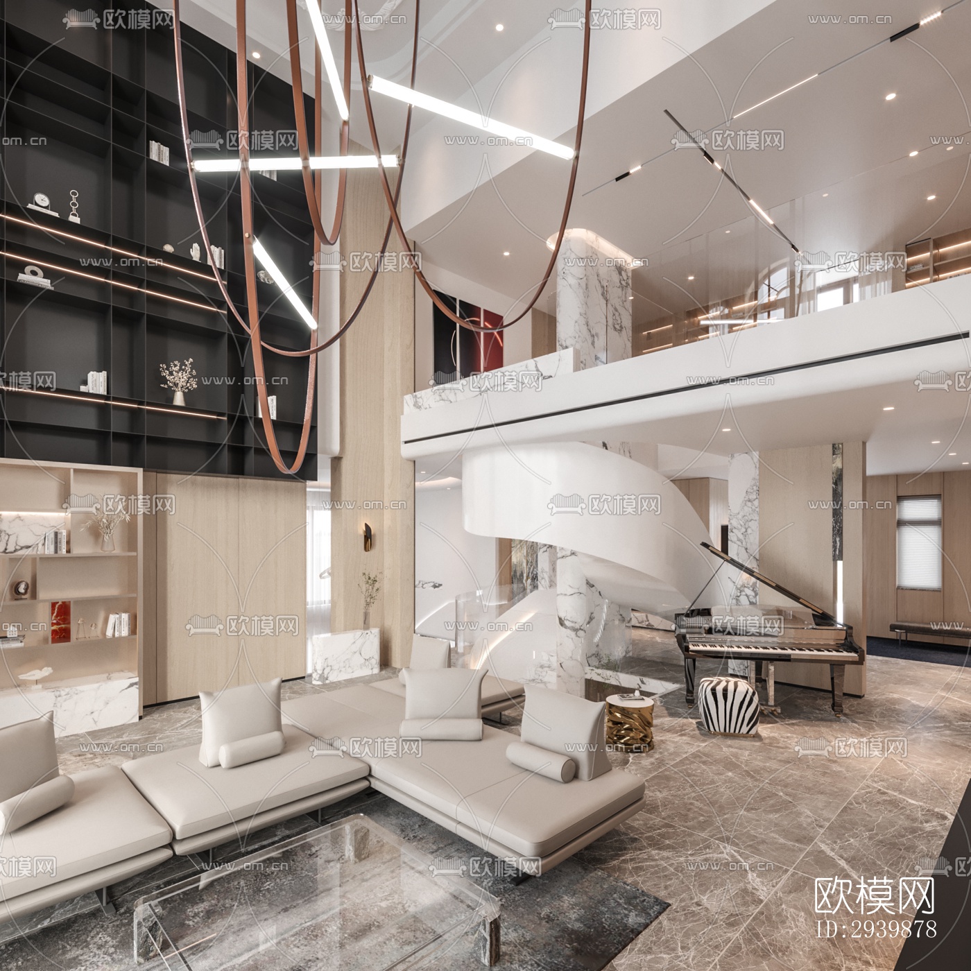 现代别墅效果图下载（渲染图4）