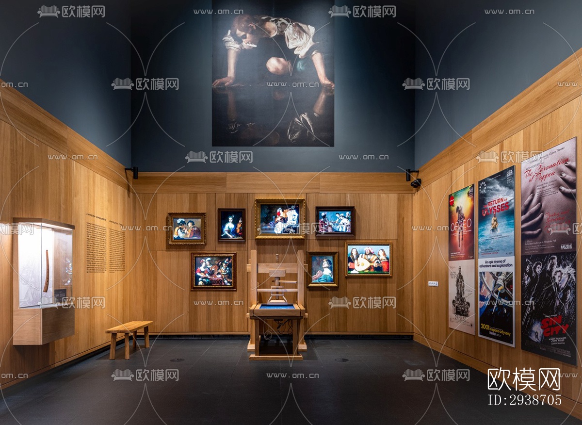 现代展览展厅效果图下载（渲染图5）