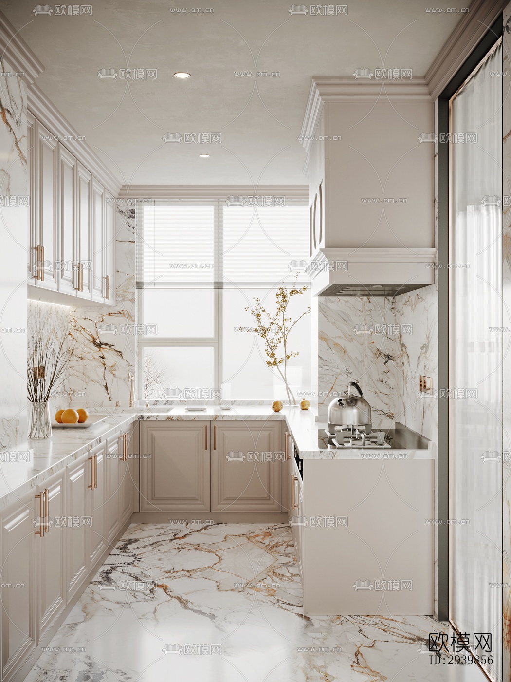 侘寂别墅效果图下载（渲染图1）