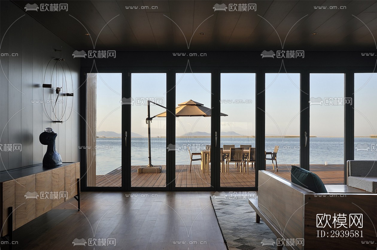 现代酒店民宿效果图下载（渲染图9）