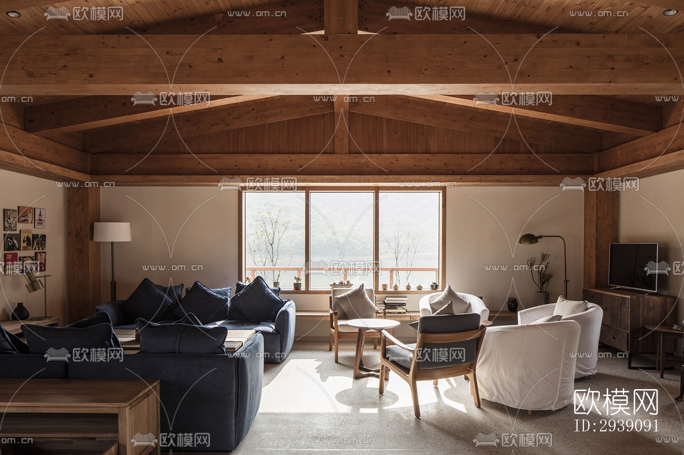 北欧酒店民宿效果图下载（渲染图6）