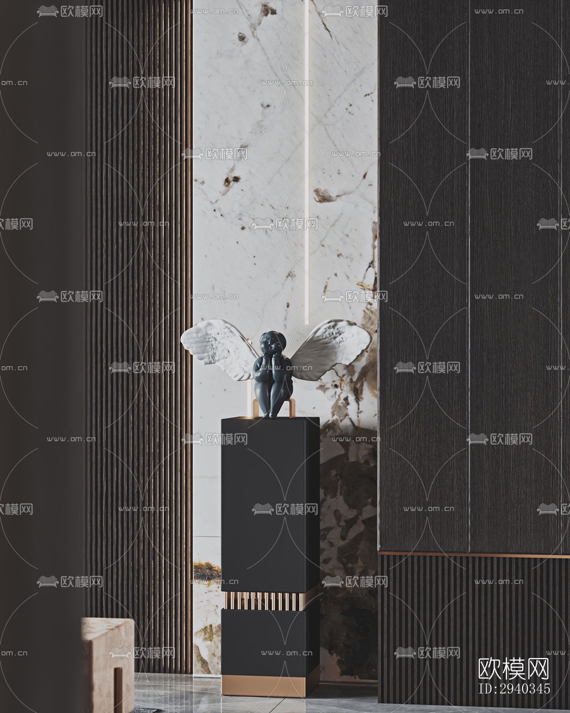 现代平层效果图下载（渲染图14）