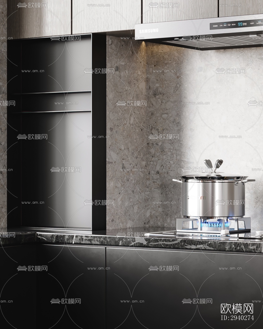 现代平层效果图下载（渲染图13）