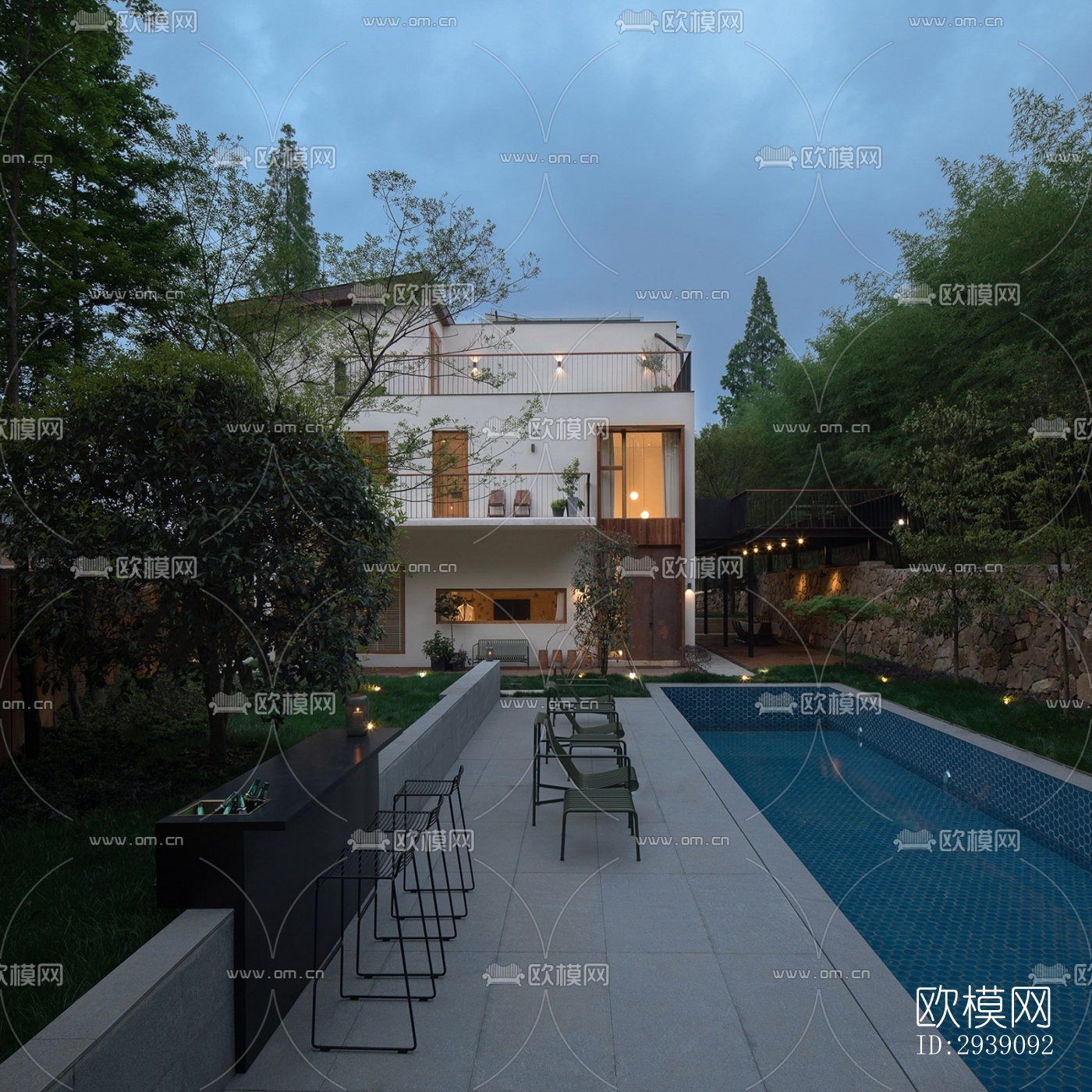 北欧酒店民宿效果图下载（渲染图12）