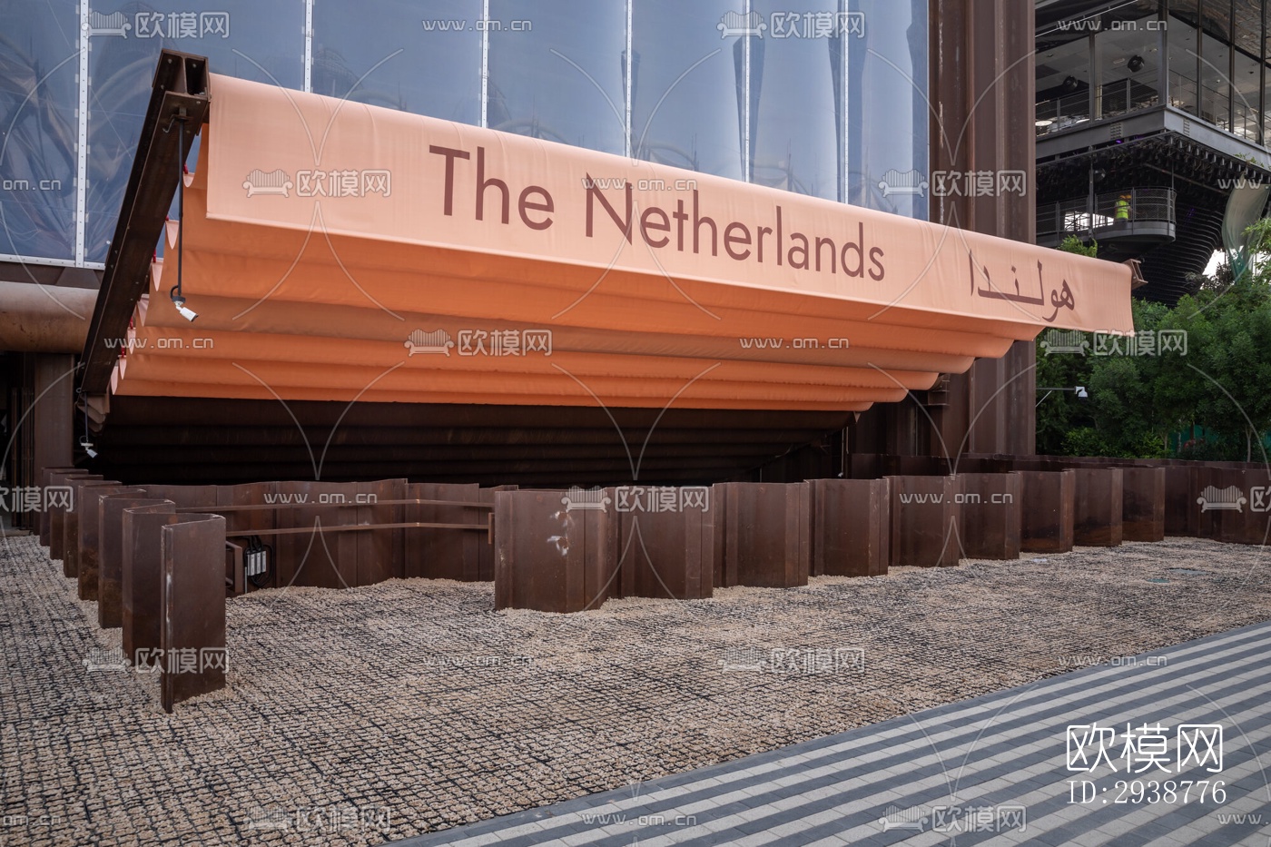 现代展览展厅效果图下载（渲染图1）