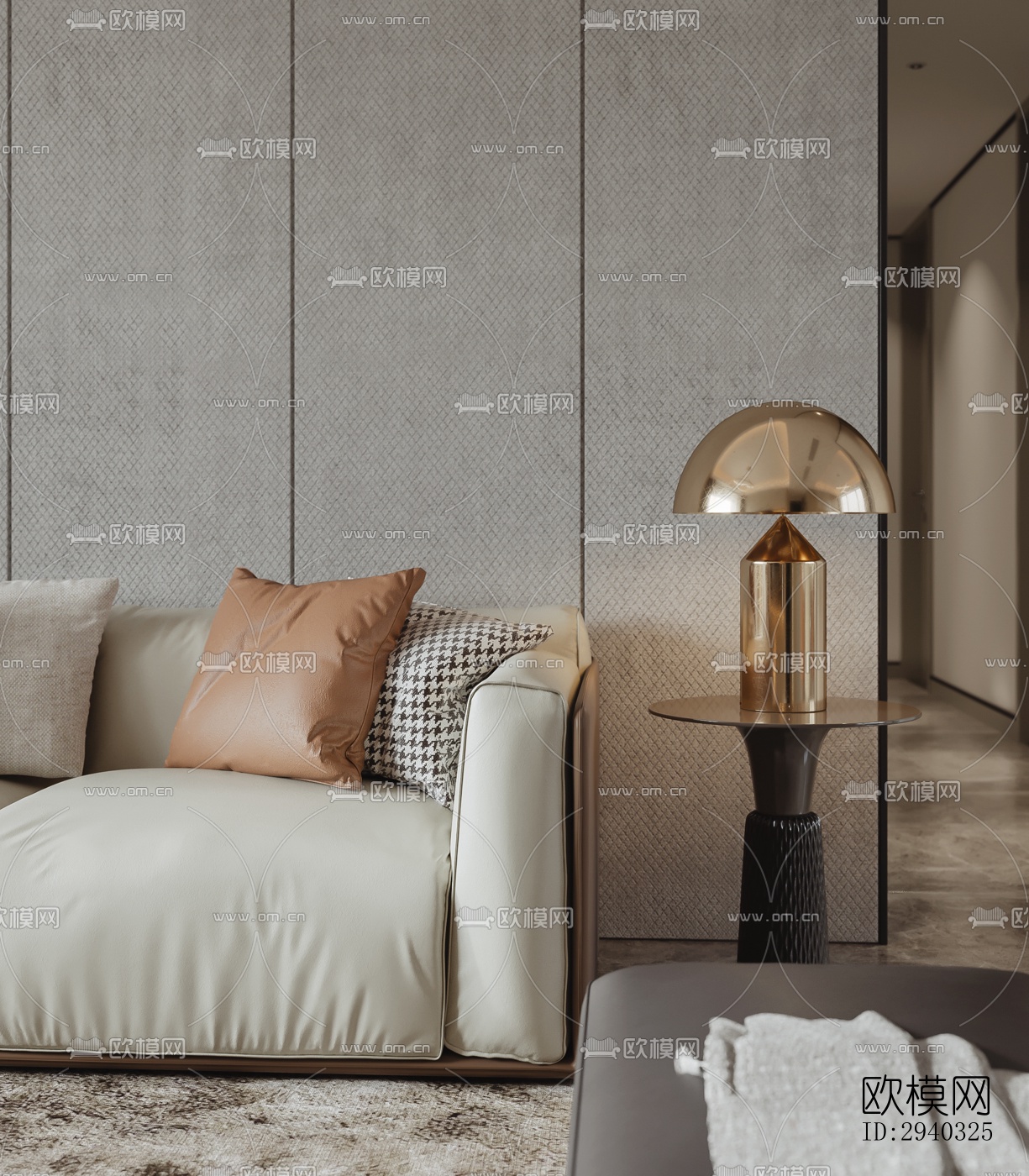 现代平层效果图下载（渲染图4）