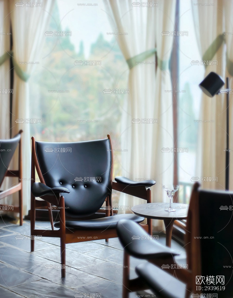 美式酒店民宿效果图下载（渲染图4）