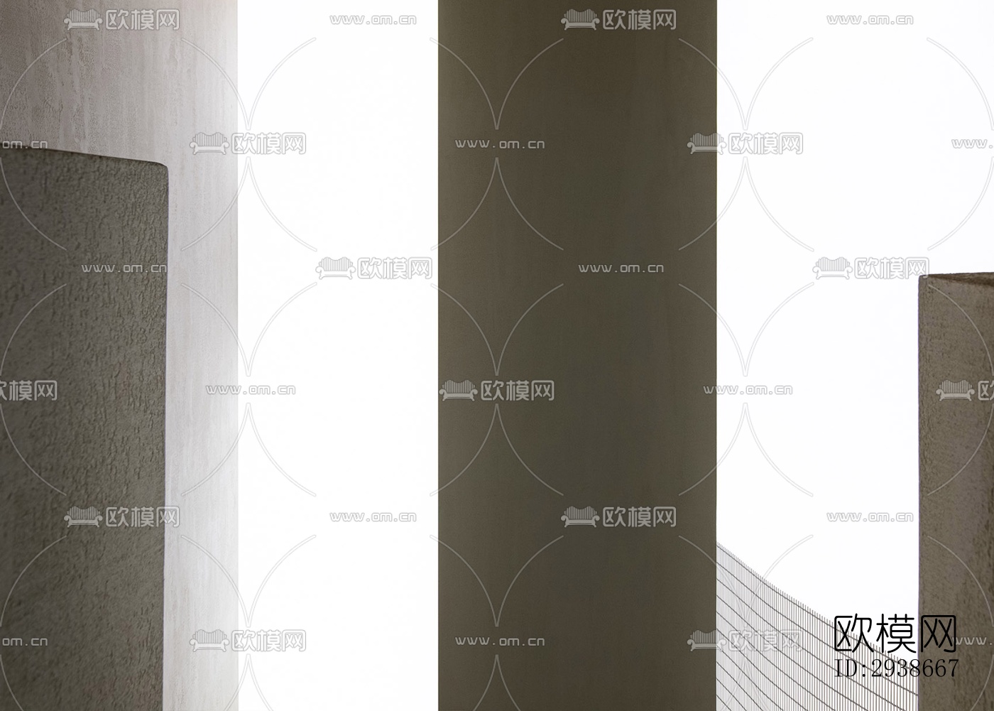 现代展览展厅效果图下载（渲染图10）