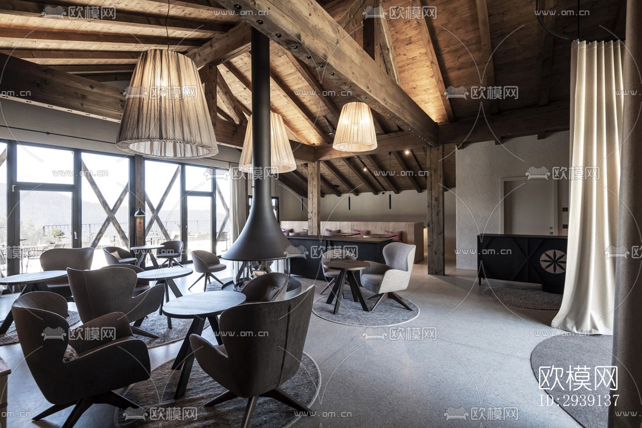 北欧酒店民宿效果图下载（渲染图2）