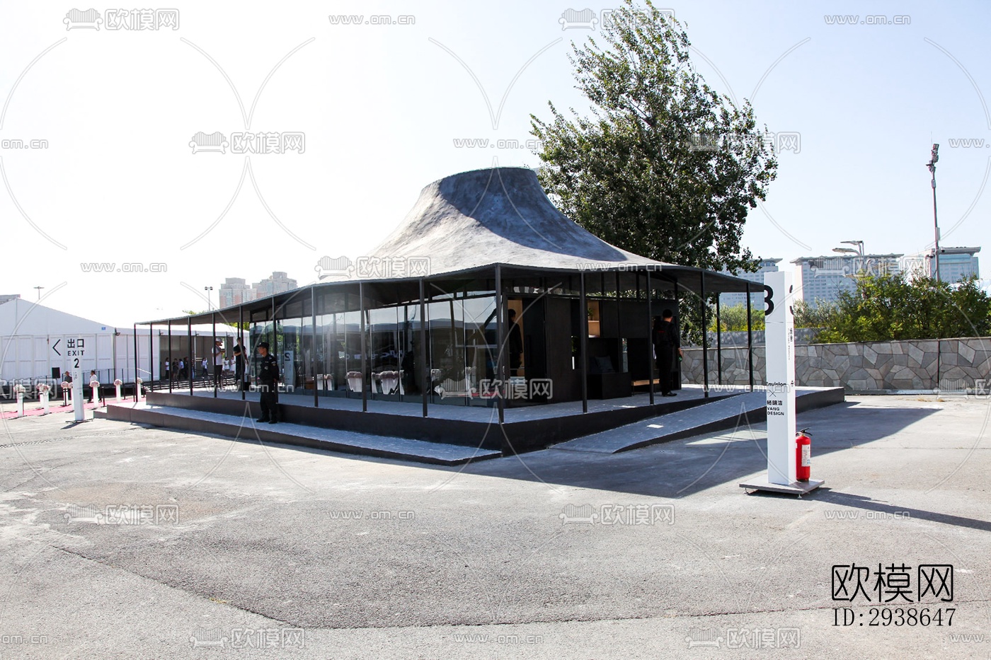 现代展览展厅效果图下载（渲染图16）