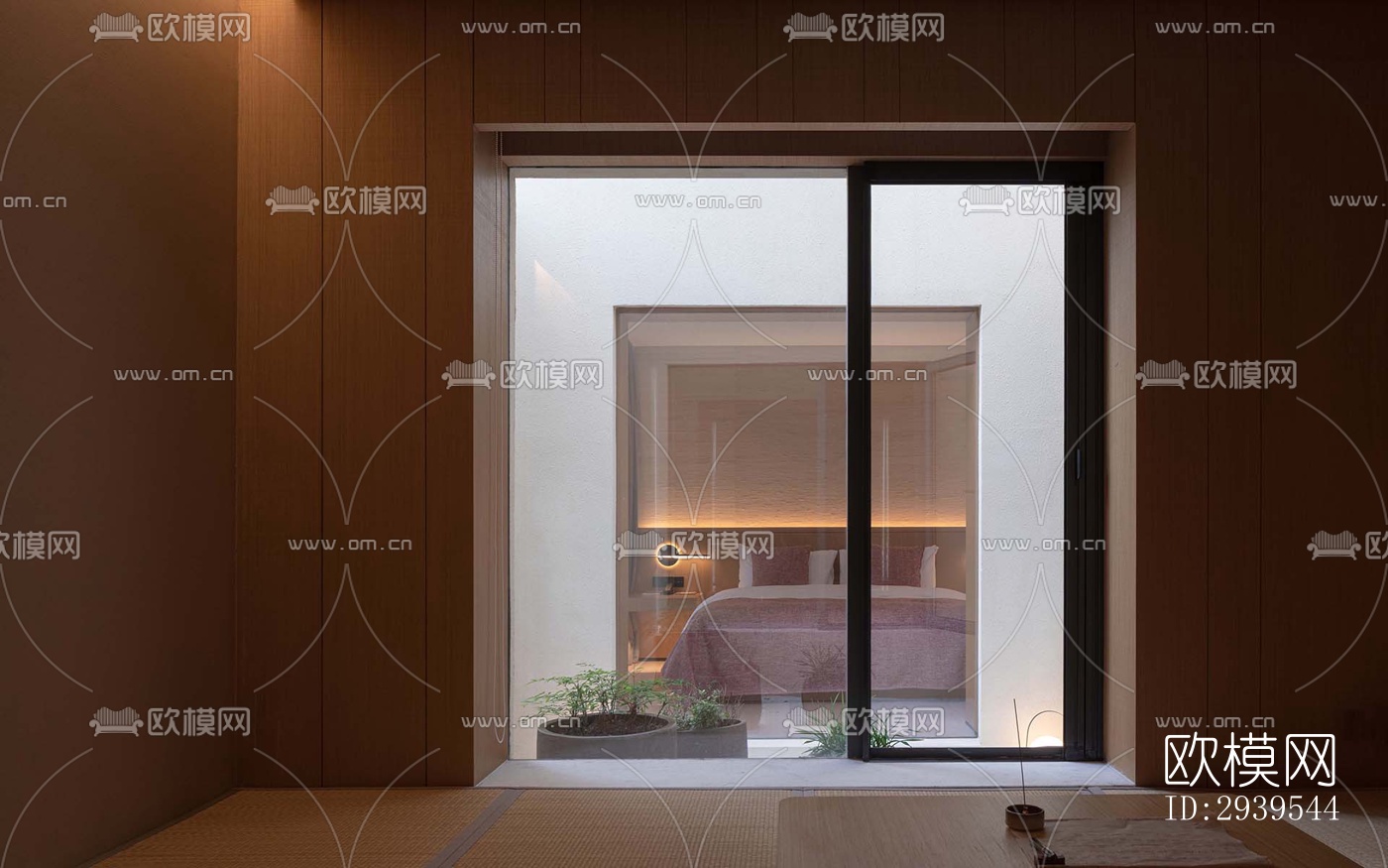 现代酒店民宿效果图下载（渲染图8）