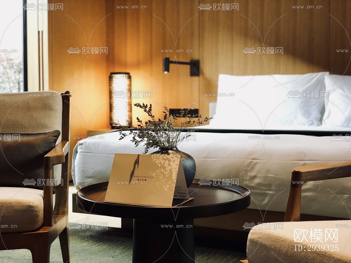 新中式酒店民宿效果图下载（渲染图12）