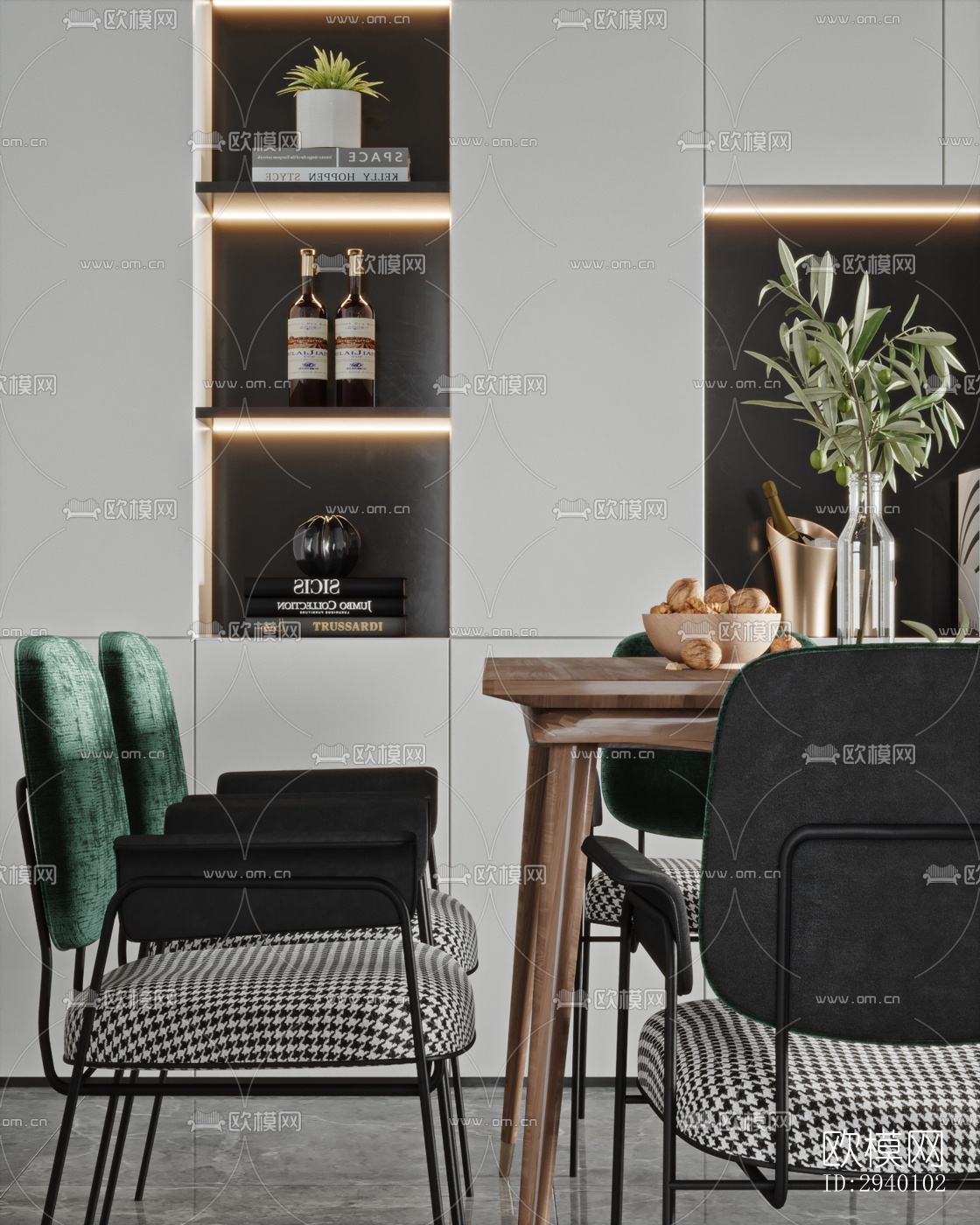 北欧平层效果图下载（渲染图8）