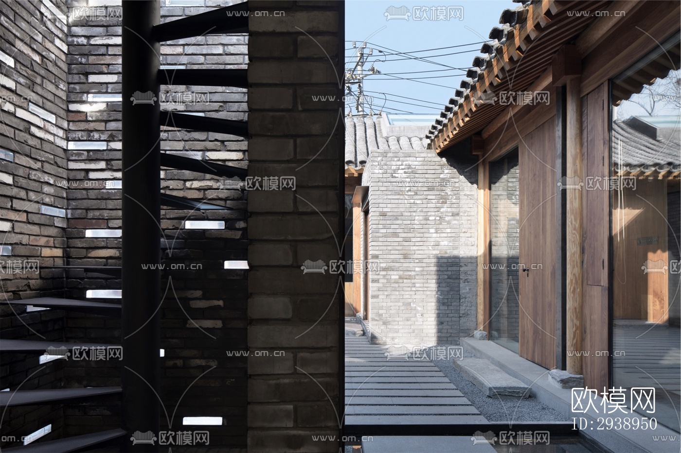 中式酒店民宿效果图下载（渲染图3）