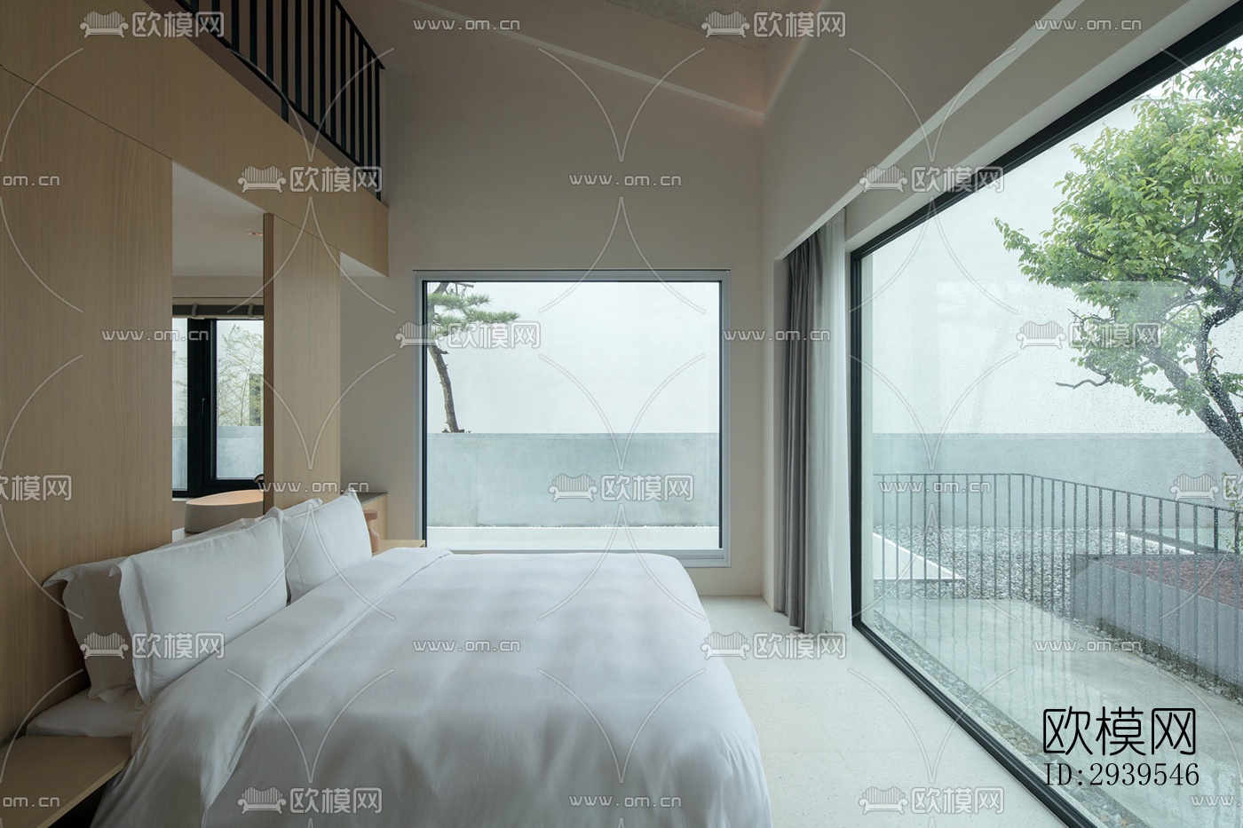 现代酒店民宿效果图下载（渲染图17）