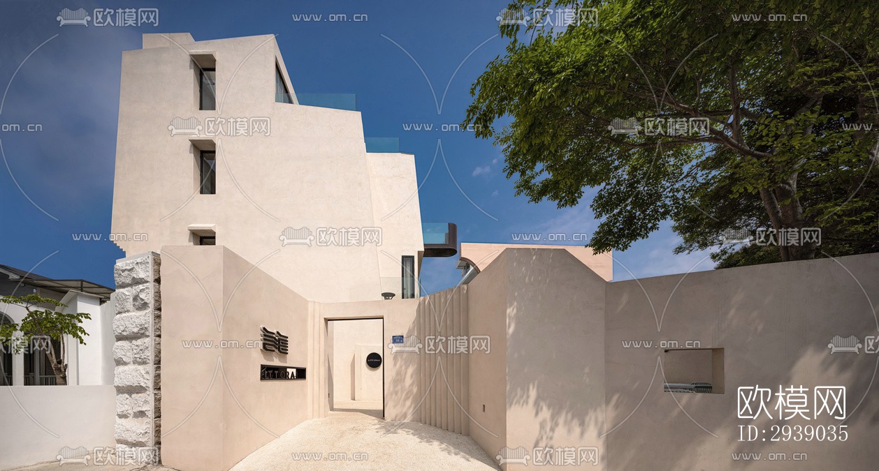 侘寂酒店民宿效果图下载（渲染图9）