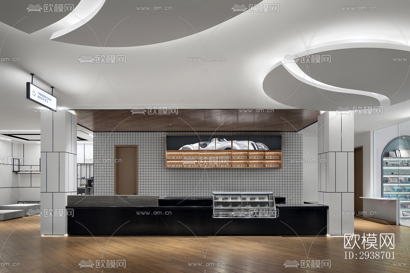 现代展览展厅效果图下载（渲染图5）