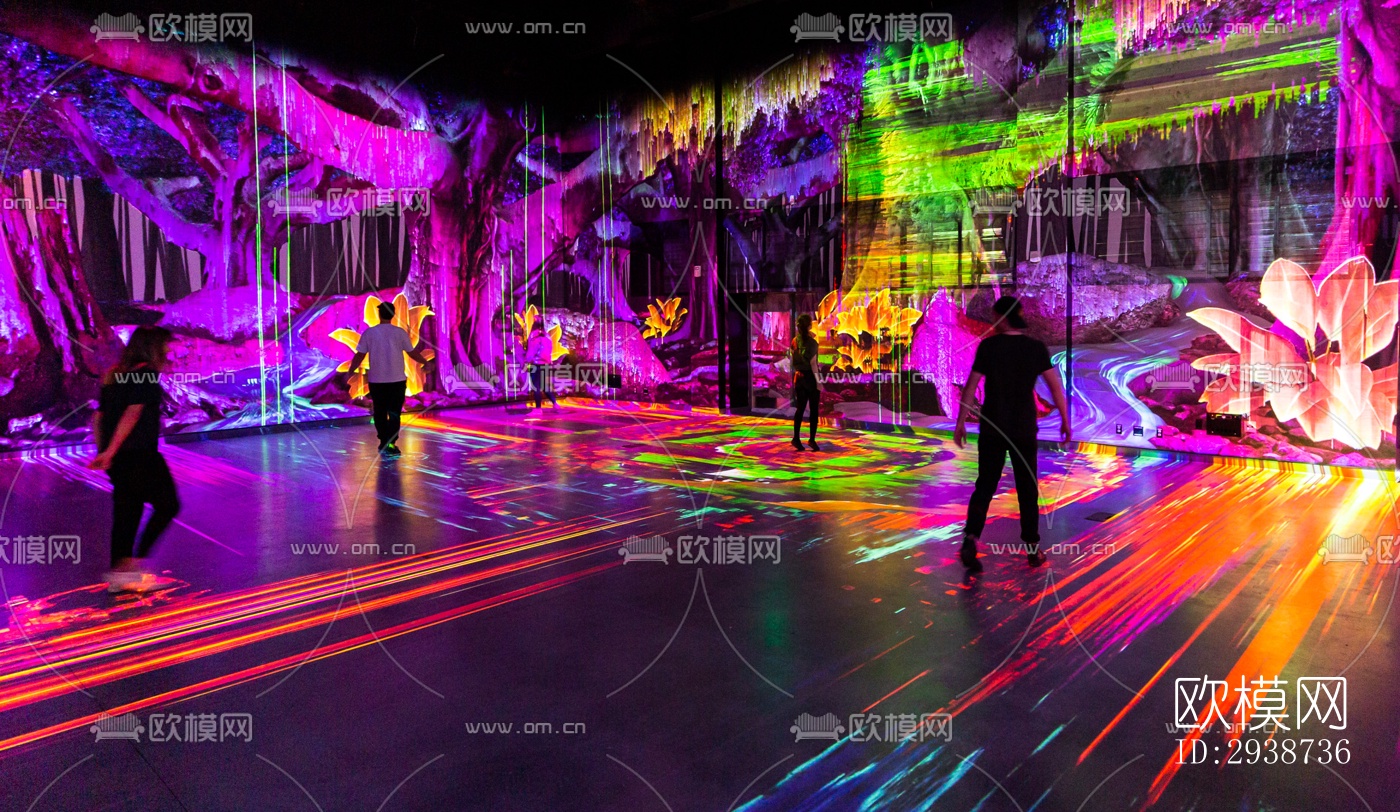 现代展览展厅效果图下载（渲染图9）