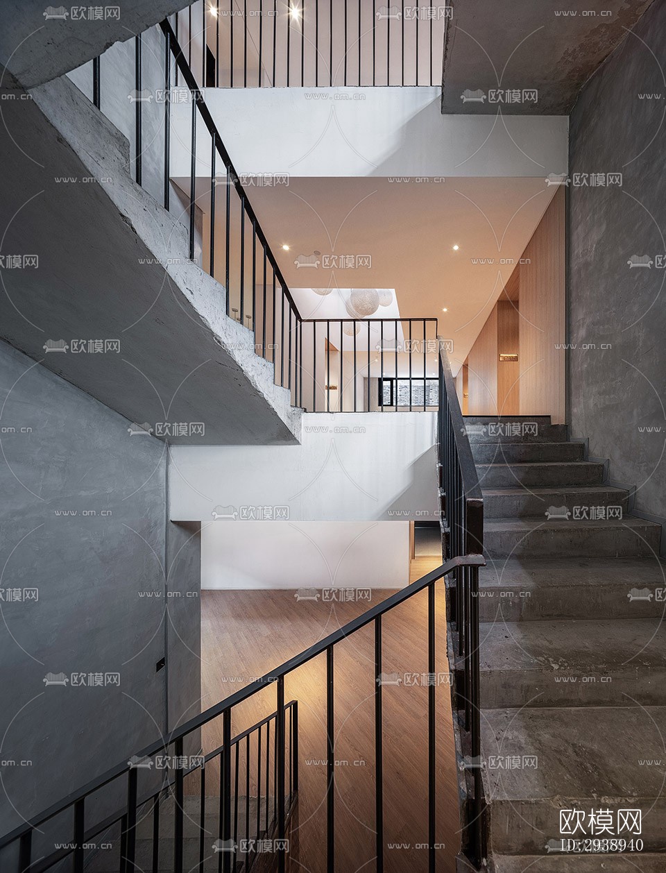 中式酒店民宿效果图下载（渲染图1）