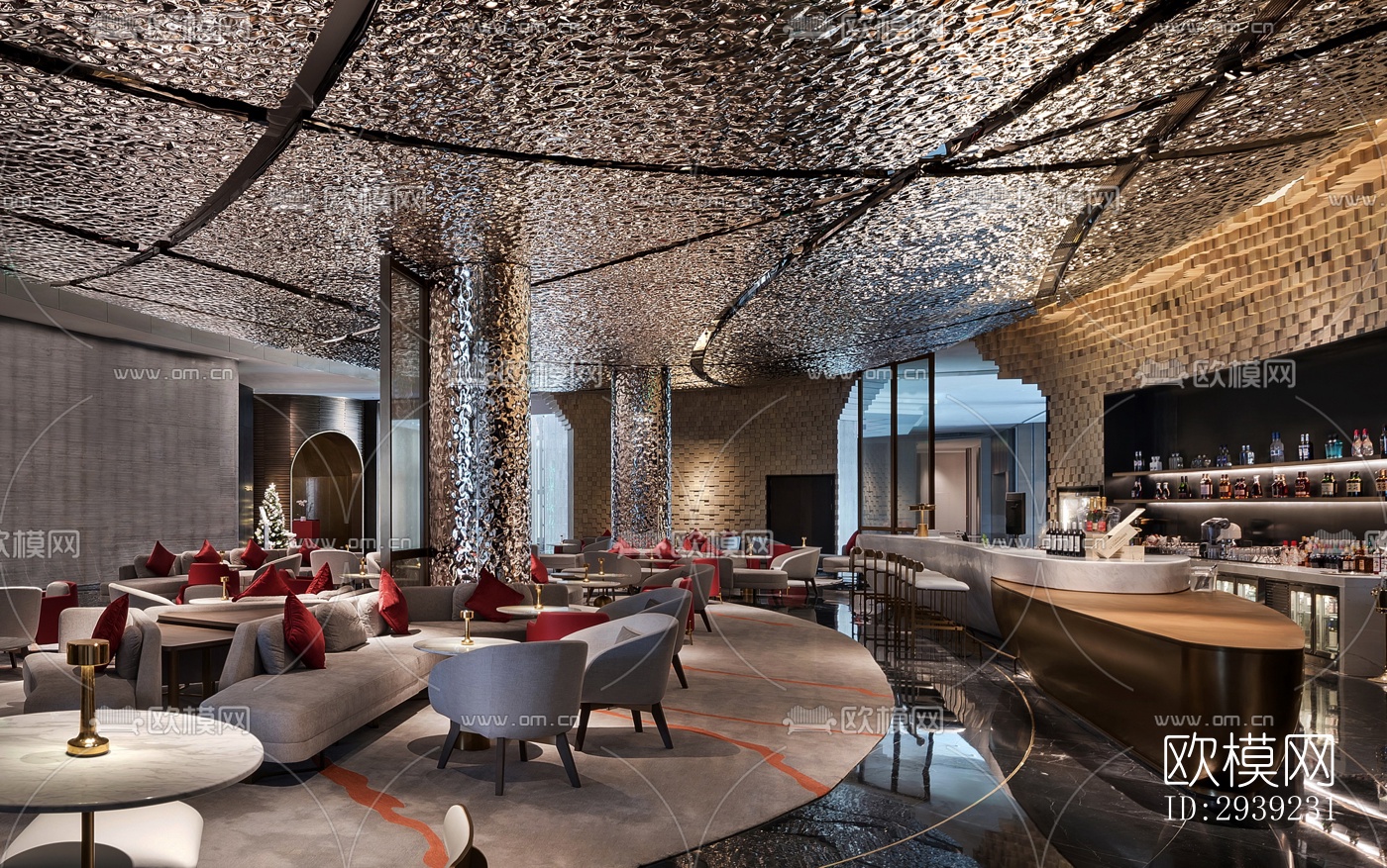 后现代酒店民宿效果图下载（渲染图6）