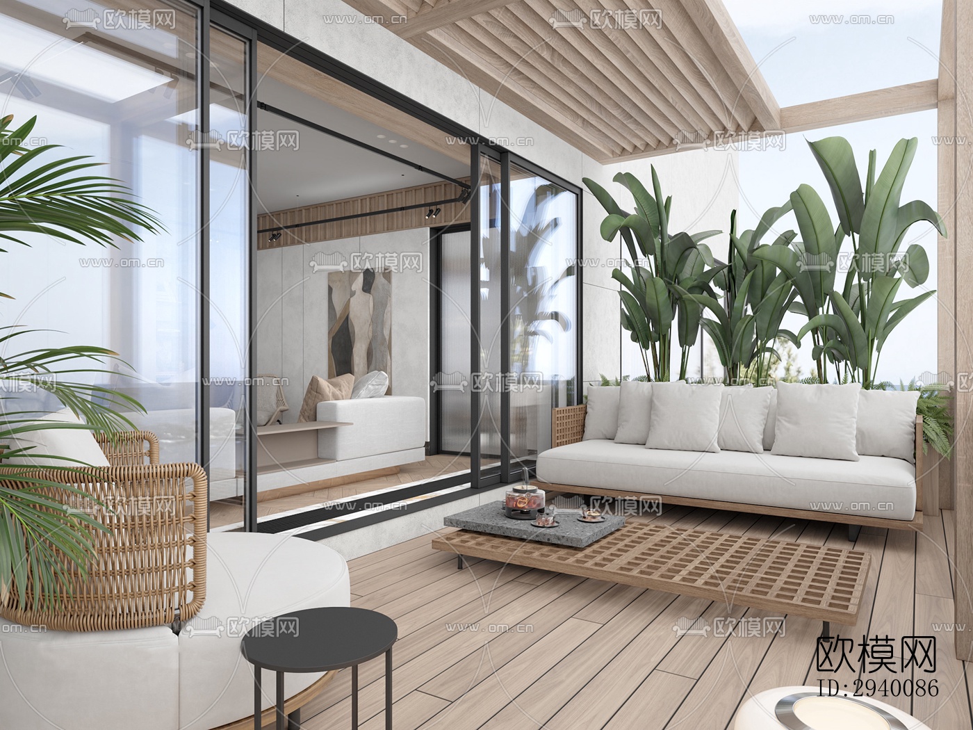 北欧平层效果图下载（渲染图7）