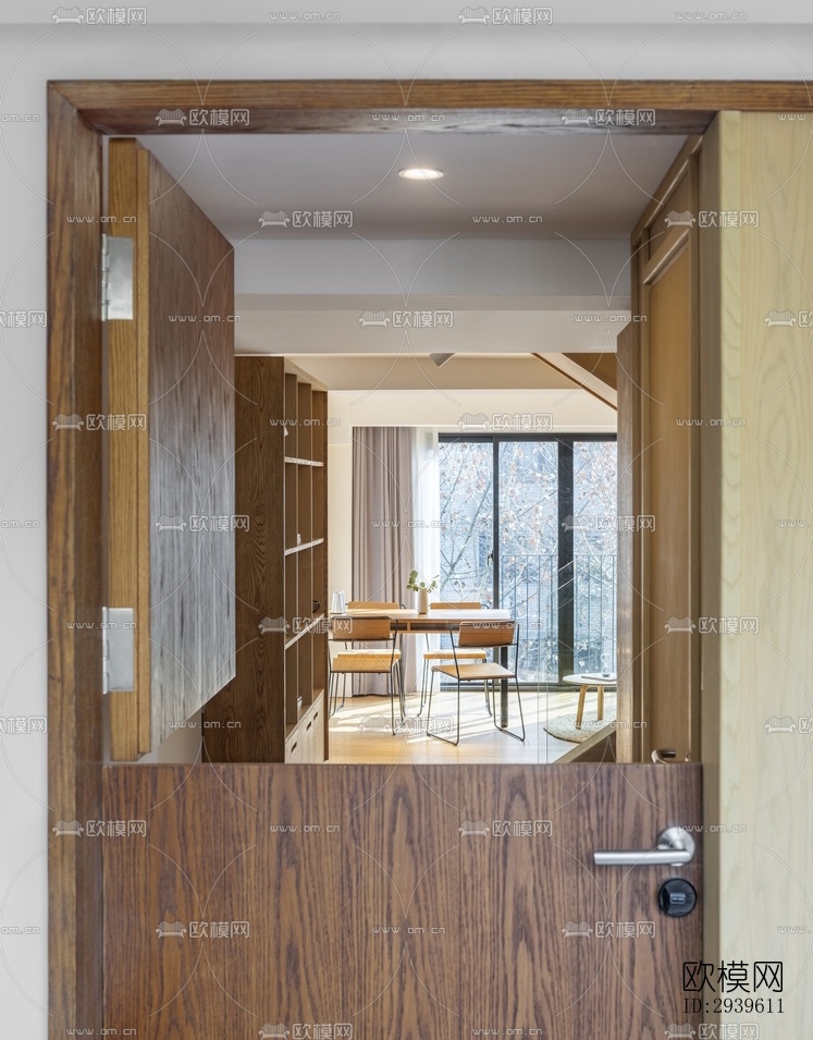 现代酒店民宿效果图下载（渲染图2）